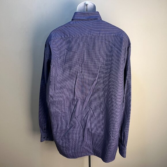 St. Croix Men's purple and blue checkered long sleeve shirt 2XLT Tall 2XL - Picture 4 of 5